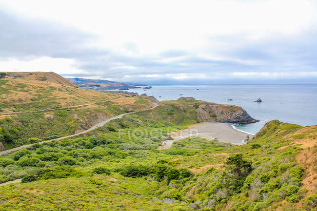 USA, California, Fort Bragg, View of way south on Highway 101 — Stock Photo