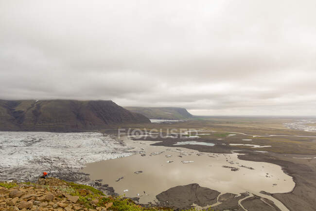Island, Mit dem Wohnmobil durch die isländische Natur — Stockfoto