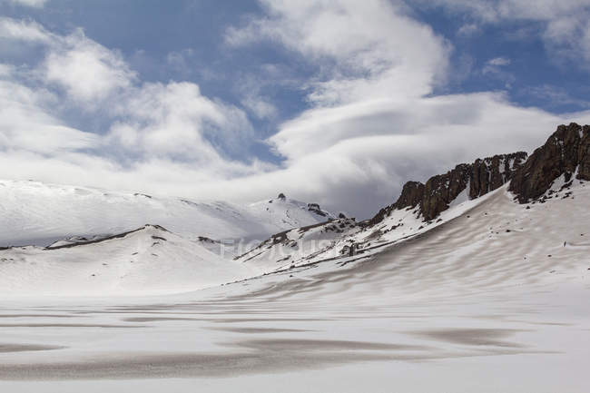 Antártica, Ilha Decepção, Paisagem congelada panorâmica — Fotografia de Stock