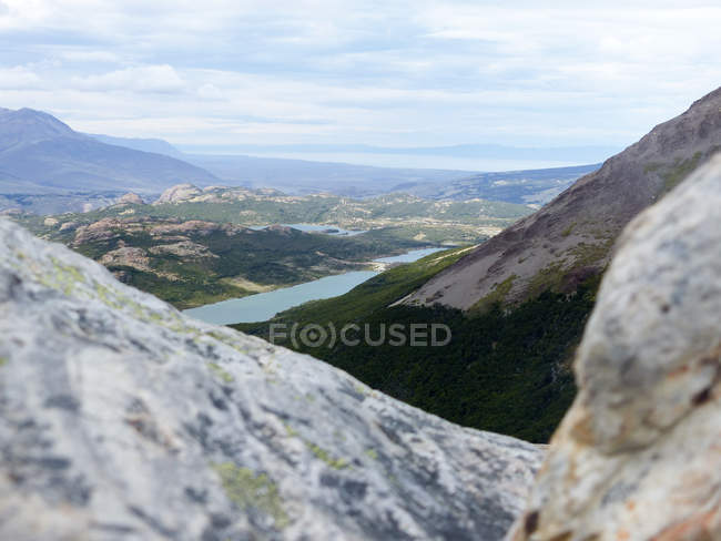 Argentina, Santa Cruz, El Chalten, Mt. Fitzroy, vista panorámica - foto de stock