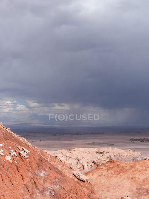 Cile, Region de Antofagasta, El Loa, San Pedro de Atacama, canyon con copertura nuvolosa — Foto stock