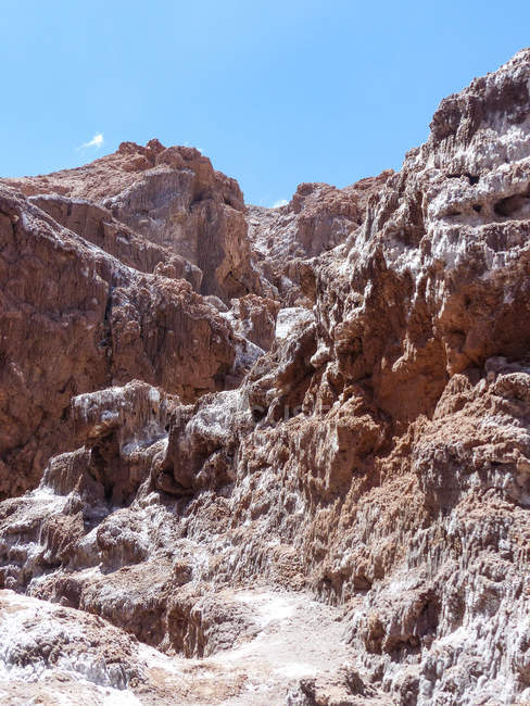 Cile, Region de Antofagasta, El Loa, Valle de la Luna, rocce — Foto stock