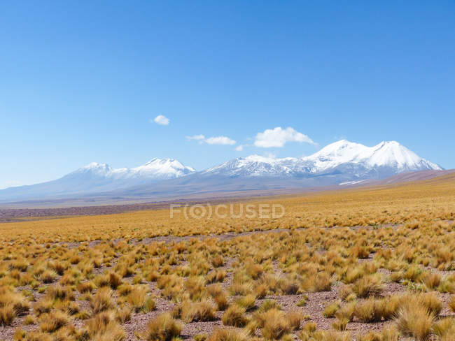 Chile, Región de Antofagasta, El Loa, San Pedro de Atacama, panorama montañoso - foto de stock