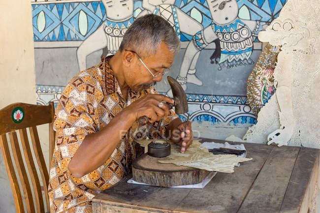 Індонезія, Java, Джок'якарта батік художник за ознакою води замок Тамані Сарі — стокове фото