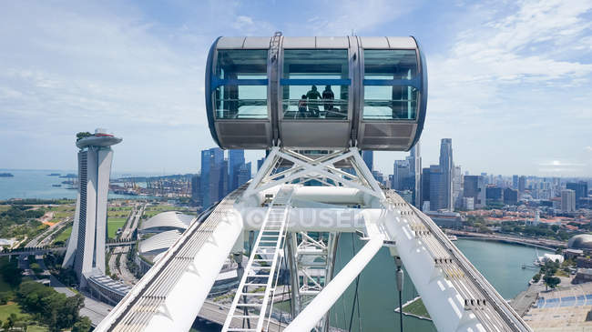 Singapour, Singapour, vue de Singapour Flyer (Grande roue ) — Photo de stock