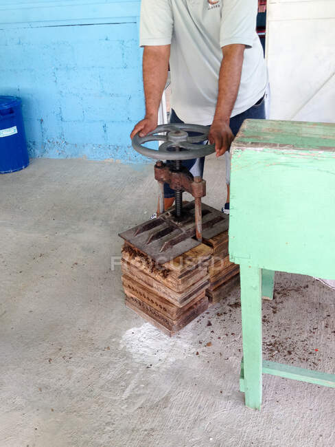République dominicaine, La Altagracia, Los Melones, fabricant de cigares — Photo de stock