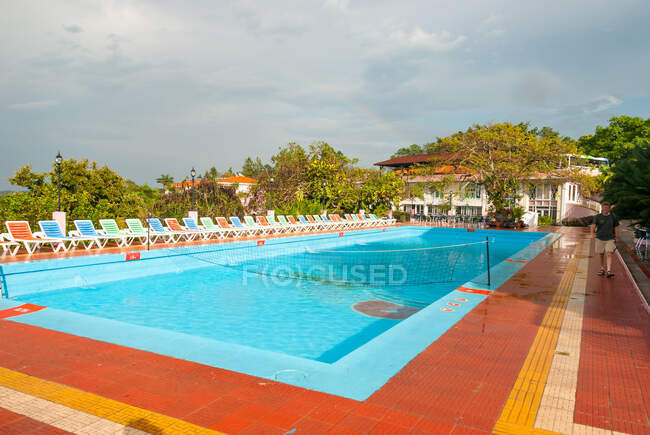 Cuba, Pinar del Ro, Vinales, piscina dell'Hotel Los Jazmines in Val Venosta — Foto stock