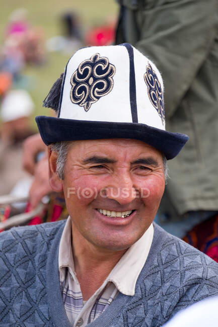 Kirguistán, Región de Osh, Nomadgames, Espectadores - foto de stock
