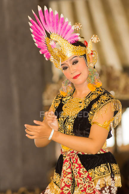 Tradizionale spettacolo di danza nel Palazzo del Sultano Kraton, Giava, Yogyakarta, Indonesia — Foto stock