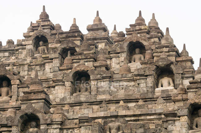 Indonésia, Java Tengah, Magelang, templo budista, Templo complexo de Borobudur — Fotografia de Stock
