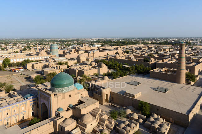 Uzbekistan, provincia di Xorazm, Xiva, Forte di Chiwa, patrimonio mondiale dell'UNESCO — Foto stock