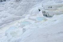 Pamukkale hot springs and terraces of carbonate minerals in Denizli Province, Turkey — Stock Photo