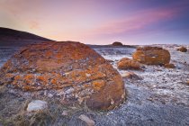 Red Rock Coulee rock formation in Southeastern Alberta, Canada — Stock Photo