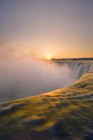 Cascate del Ferro di Cavallo al tramonto delle Cascate del Niagara, Ontario — Foto stock