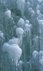Ice formation of canyon surface in winter, full frame — Stock Photo
