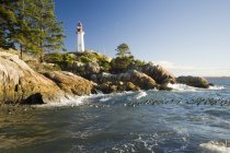Point Atkinson lighthouse in West Vancouver, British Columbia, Canada — Stock Photo