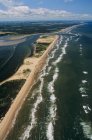 Aerial view of coastline in Prince Edward Island National Park, Canada. — Stock Photo