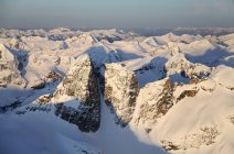 Aerial view over Devils Dome mountains of Valhalla Provincial Park, British Columbia, Canada — Stock Photo