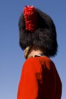 Honour guard in red uniform at Citadelle of Quebec City, Quebec, Canada. — Stock Photo