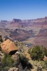 Tanner Trail vista para baixo até o Rio Colorado, Grand Canyon, Arizona, EUA — Fotografia de Stock