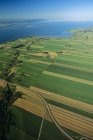 Aerial view of South Shore with Saint Lawrence River in Quebec, Canada. — Stock Photo