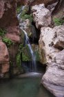 Cascata alimentata a primavera vicino al fiume Colorado, Grand Canyon, Arizona, USA — Foto stock