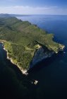 Aerial view of Gaspe peninsula in Forillon National Park of Quebec, Canada. — Stock Photo