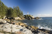 Point atkinson leuchtturm in west vancouver, britisch columbia, kanada — Stockfoto