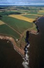 Vista aérea das terras agrícolas da Ilha do Príncipe Eduardo, Canadá . — Fotografia de Stock