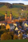Обзор Аббатства Святого Петра в Шварцвальде, Германия — стоковое фото