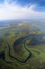Aerial view of wetland in Wood Buffalo National Park in Alberta, Canada. — Stock Photo