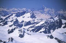 Vista aérea de la Cordillera de la Costa en Columbia Británica, Canadá . - foto de stock