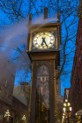 Парова годинник Орієнтир в районі Gastown, Ванкувер, Британська Колумбія, Канада — стокове фото