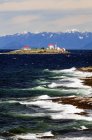 Entrance Island lighthouse near Strait of Georgia, British Columbia, Canada — Stock Photo