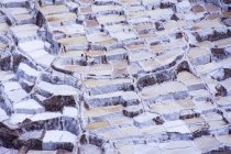 Cialde naturali delle miniere di sale di Maras, Regione Cuzco del Perù — Foto stock