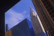 Крайслер Білдінг в міський пейзаж Нью-Йорк, США — стокове фото