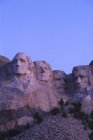 Mount Rushmore stone carving of USA Presidents at dawn in South Dakota, USA — Stock Photo