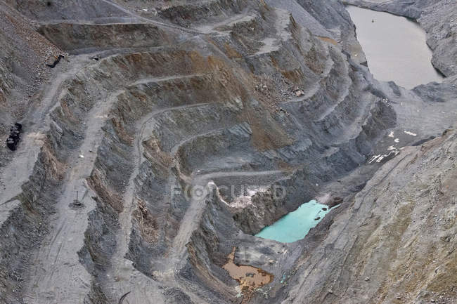 Mine Gibralter dans la région de Cariboo, Colombie-Britannique, Canada — Photo de stock