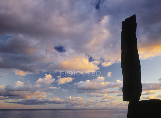 Équilibrer la formation rocheuse sur Long Island, Nouvelle-Écosse, Canada . — Photo de stock