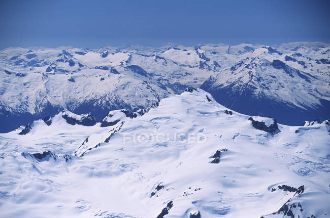 Vista aérea do Monte Waddington em Coast Range na Colúmbia Britânica, Canadá . — Fotografia de Stock