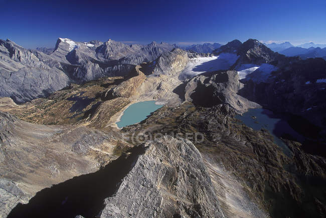 Aerial view of Height of the Rockies provincial park, British Columbia, Canada. — Stock Photo