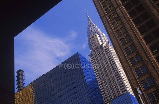 Здание Chrysler в Нью-Йорке, США — стоковое фото