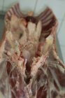 Close-up de carne no talho — Fotografia de Stock