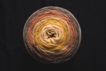 Close-up of yarn on black background — Stock Photo