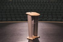 Empty podium in stage at theater. — Stock Photo