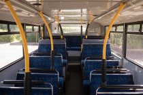 Interior of modern bus — Stock Photo