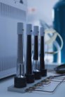 Close-up of lab equipment arranged in laboratory — Stock Photo