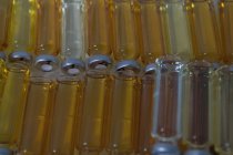 Крупним планом організована пляшка зразка в лабораторії — стокове фото