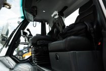 Interior of modern snowplow truck — Stock Photo