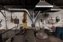 Interior of empty forge workshop — Stock Photo